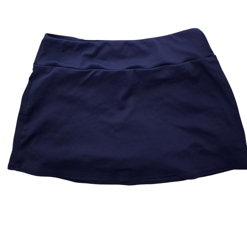 Tommy Bahama Navy Blue Waffle Knit Active Skort with Built-in Shorts Large